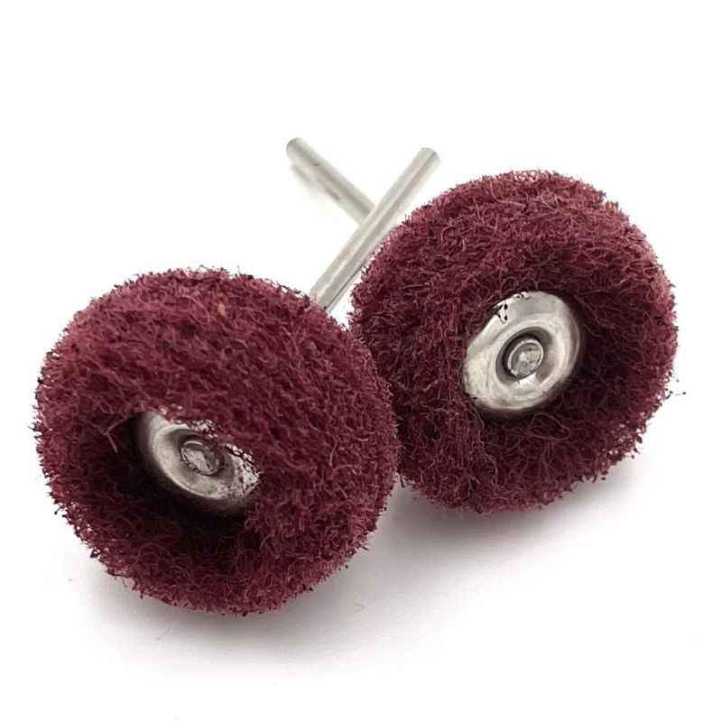 量大優(yōu)惠廠家批發(fā)尼龍迷你拋光刷  打磨機(jī)T型纖維輪  百潔布拋光