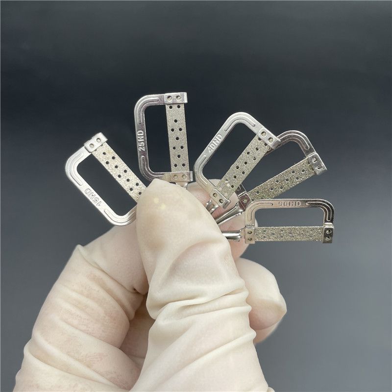 牙科正畸鄰面去釉片切 機(jī)用 手用套裝間隙鋸開縫牙齒打磨砂條拋光